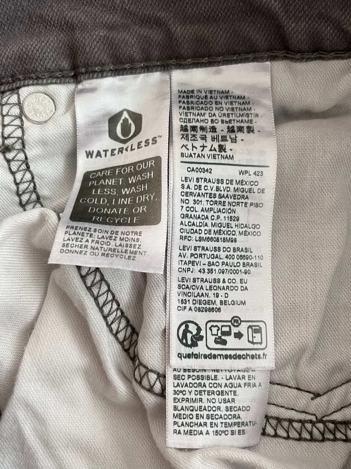 32) 리바이스 505 그레이 데님 팬츠 상품이미지4