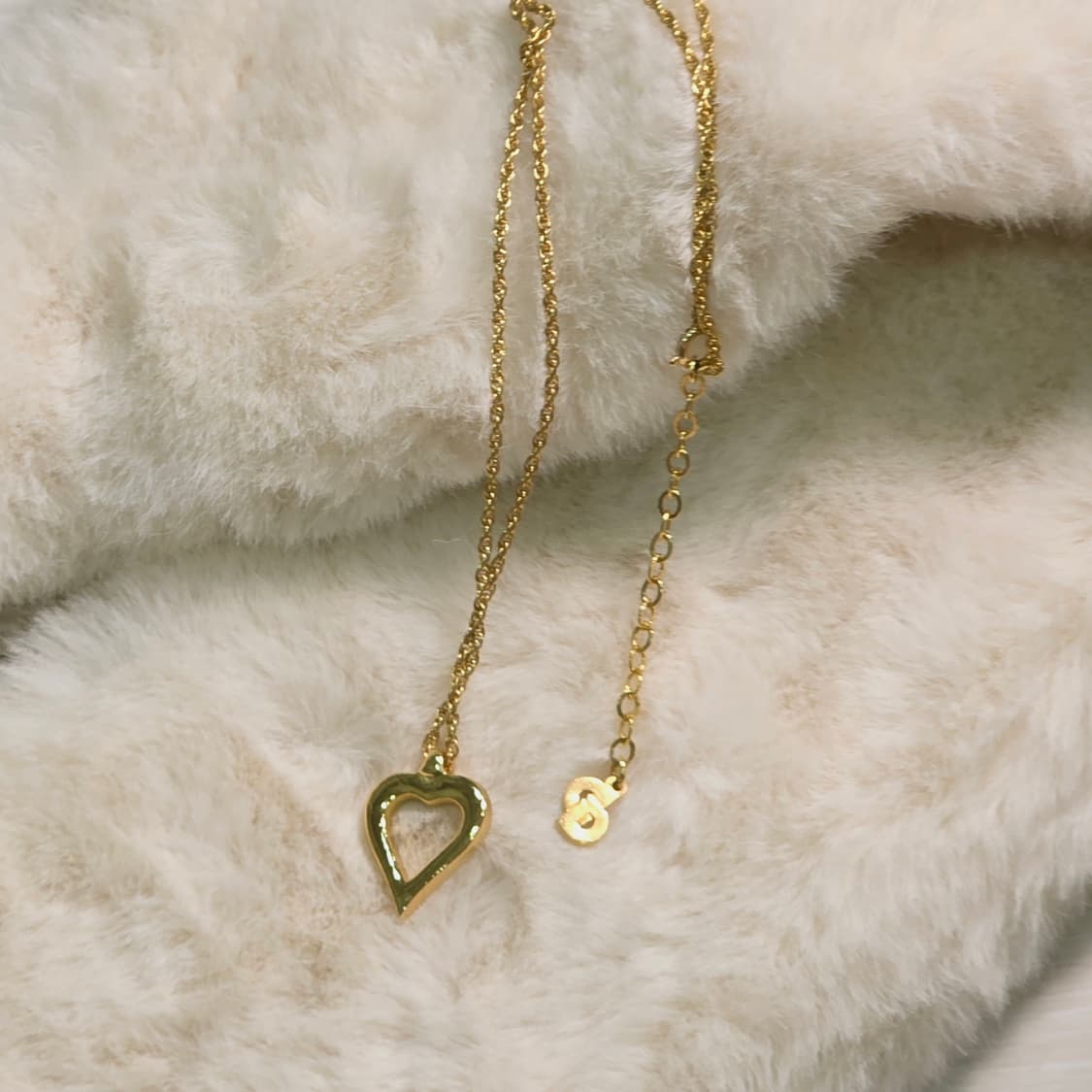 DIOR 디올 큐빅 하트 팬던트 목걸이 상품이미지7