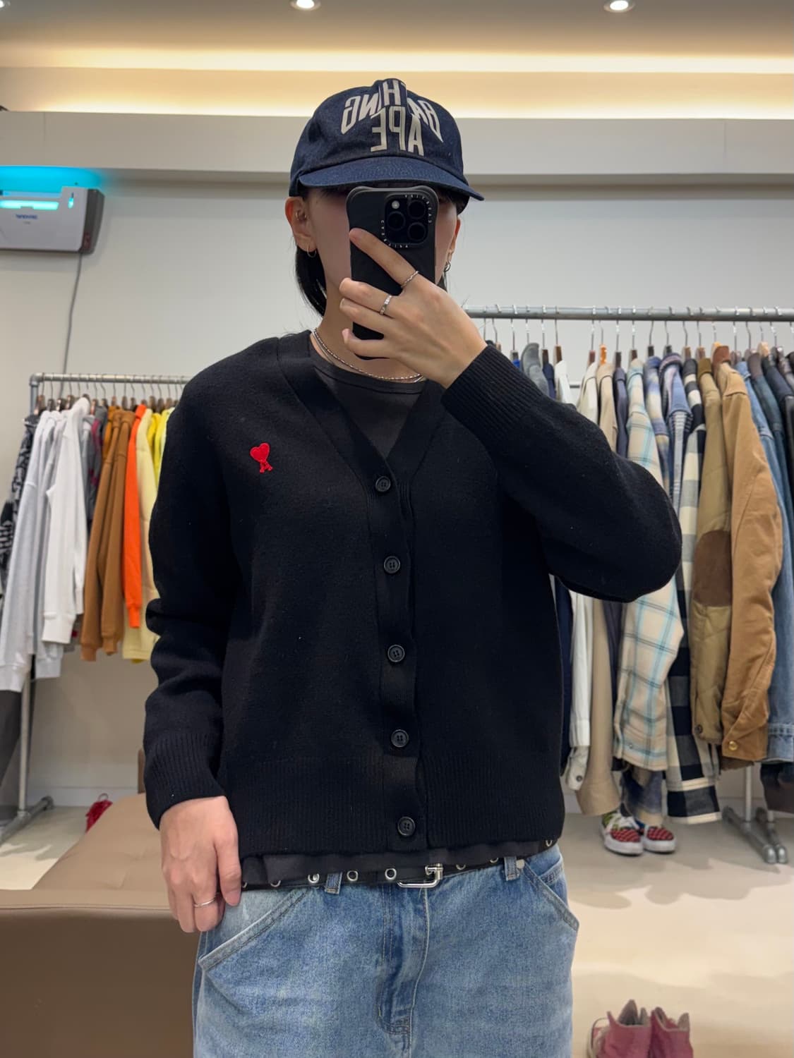 아미 스몰하트 가디건 상품이미지6