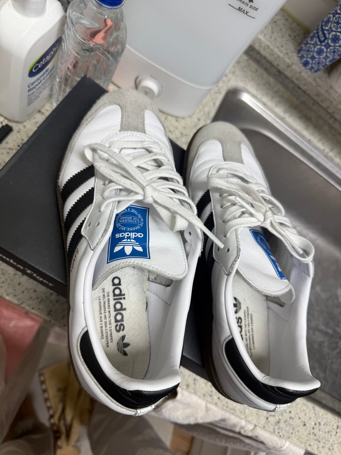 아디다스 삼바 OG - 화이트:블랙 / B75806 / 270판매 상품이미지4