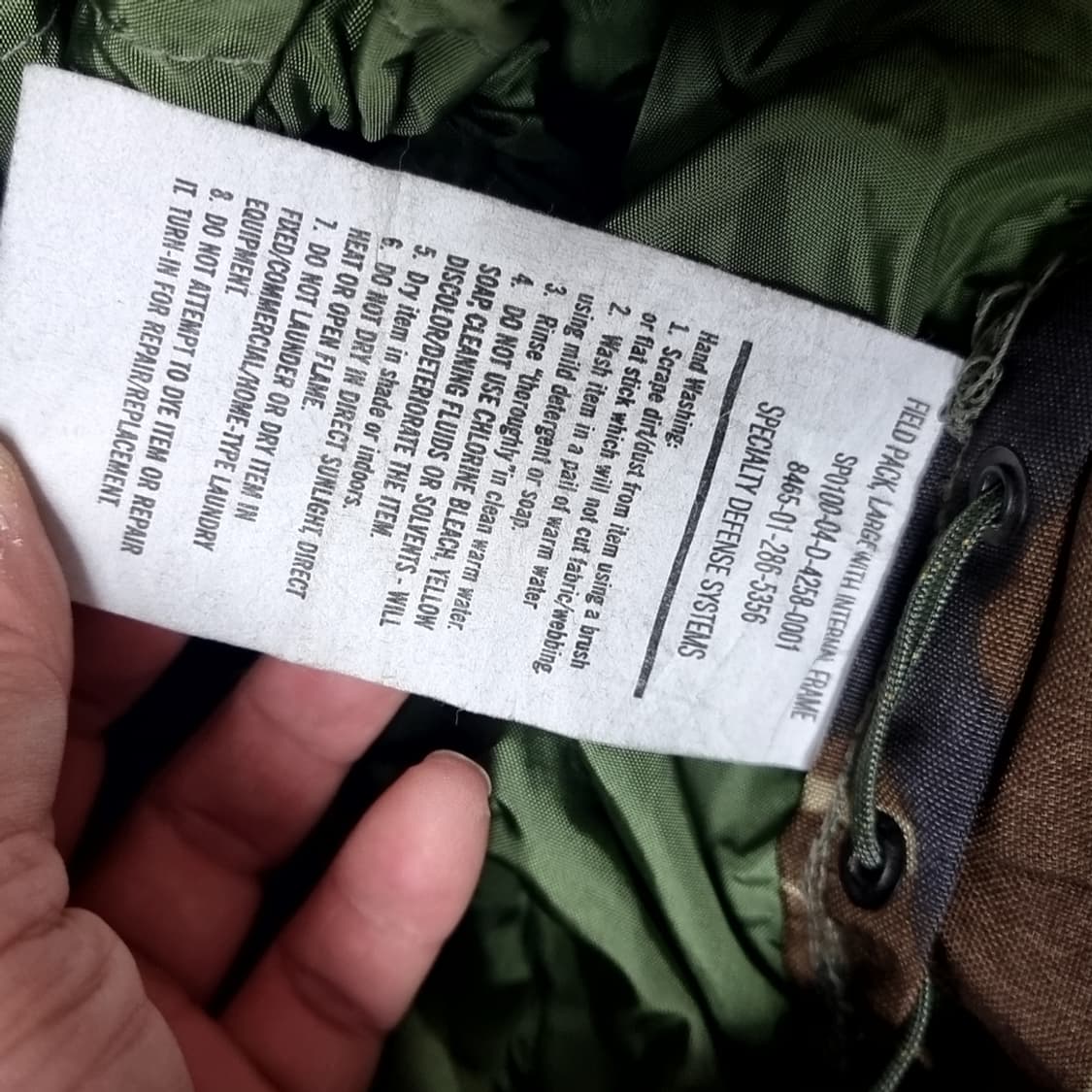 미군 밀리터리 우드랜드 군용 배낭 상품이미지6