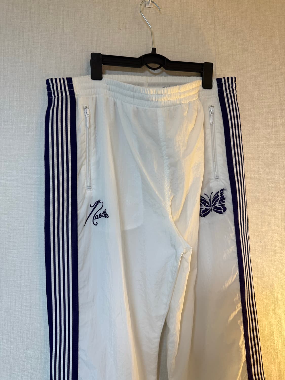 [XL]니들스X빔즈 커스텀 나일론 트랙 팬츠 화이트 상품이미지5