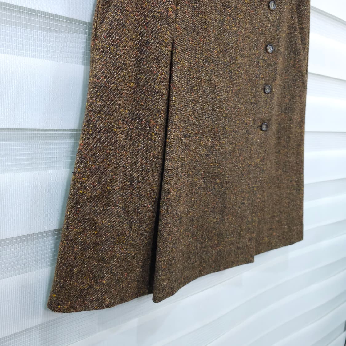 SPORTMAX 실크 보카시울 스커트- 실측확인 상품이미지3