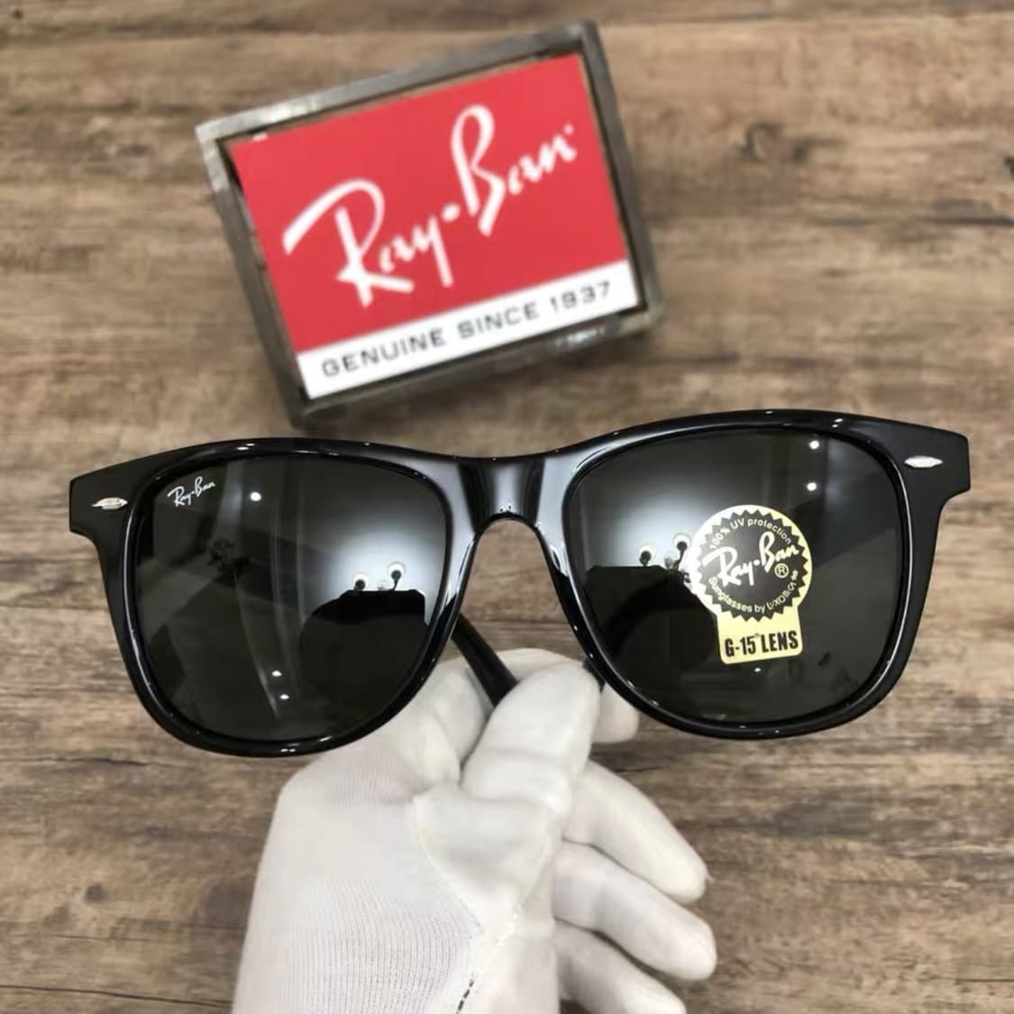 레이벤 rayban RB2140F wayfarer 선글라스 블랙 상품이미지1