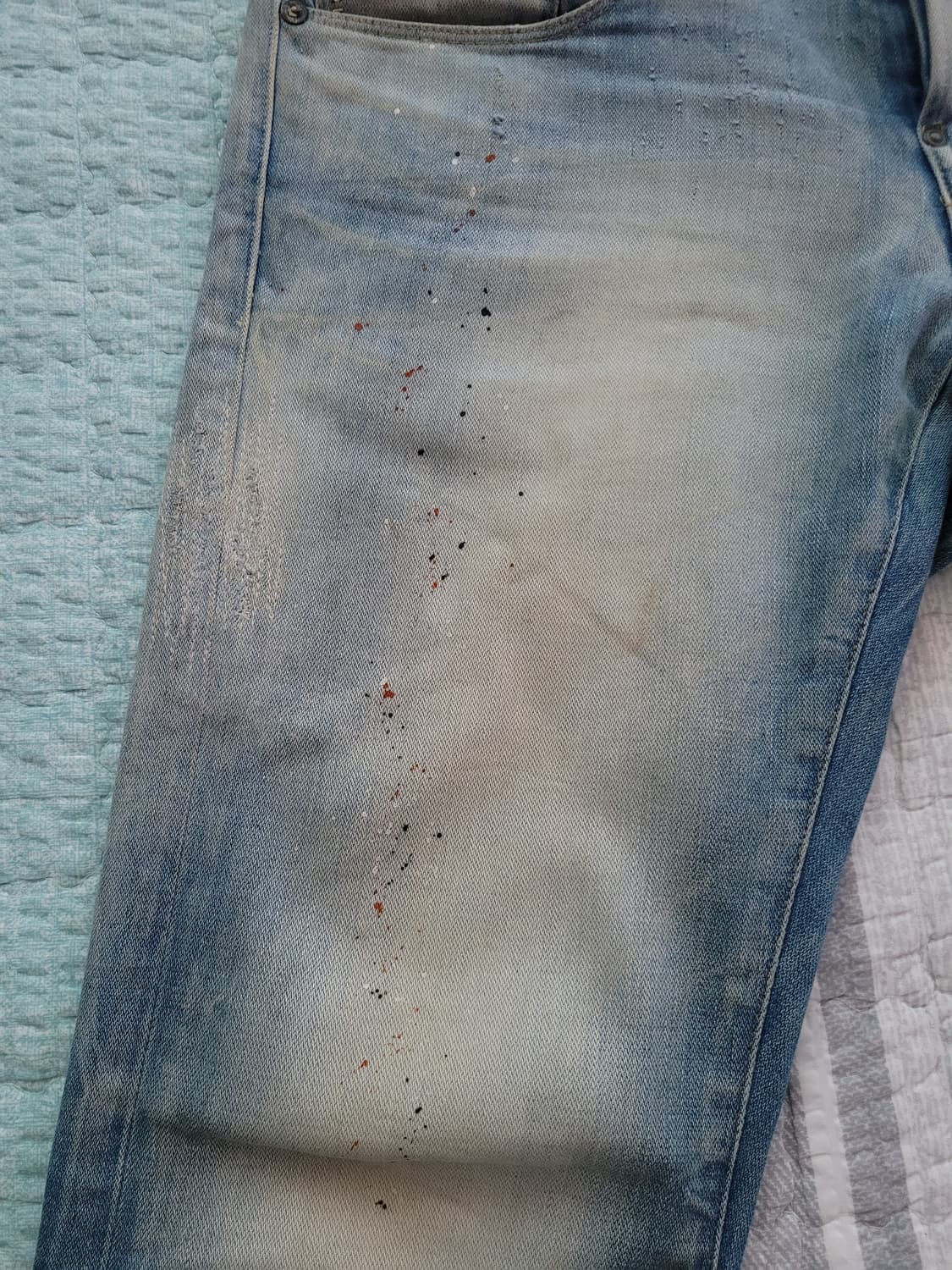 지스타로우 Gstarraw. 뉴레이다슬림 디스리페어 빈티지연청진. 31 상품이미지2