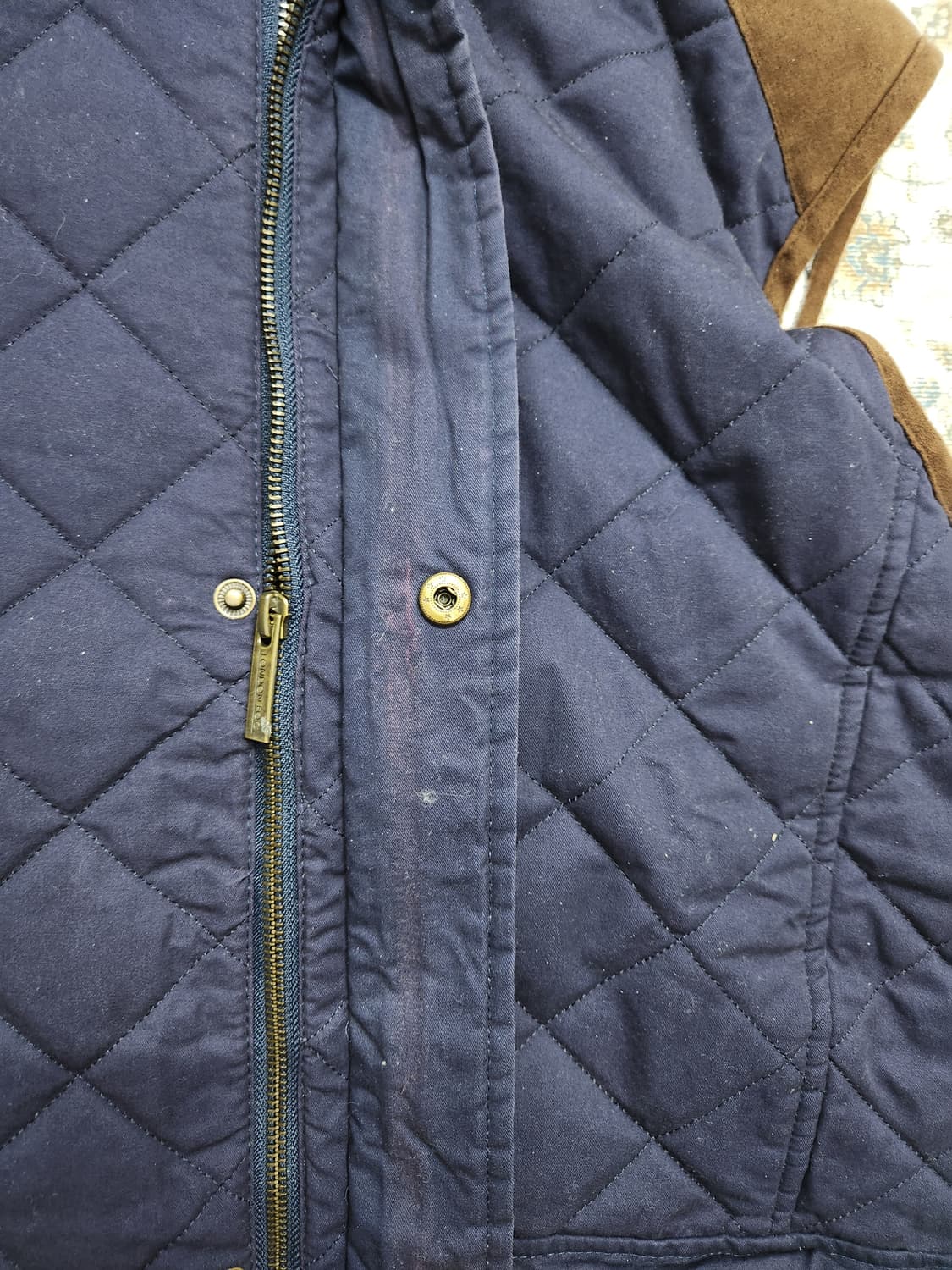 런던포그 네이비 퀼팅 조끼 패딩 베스트 M 상품이미지6