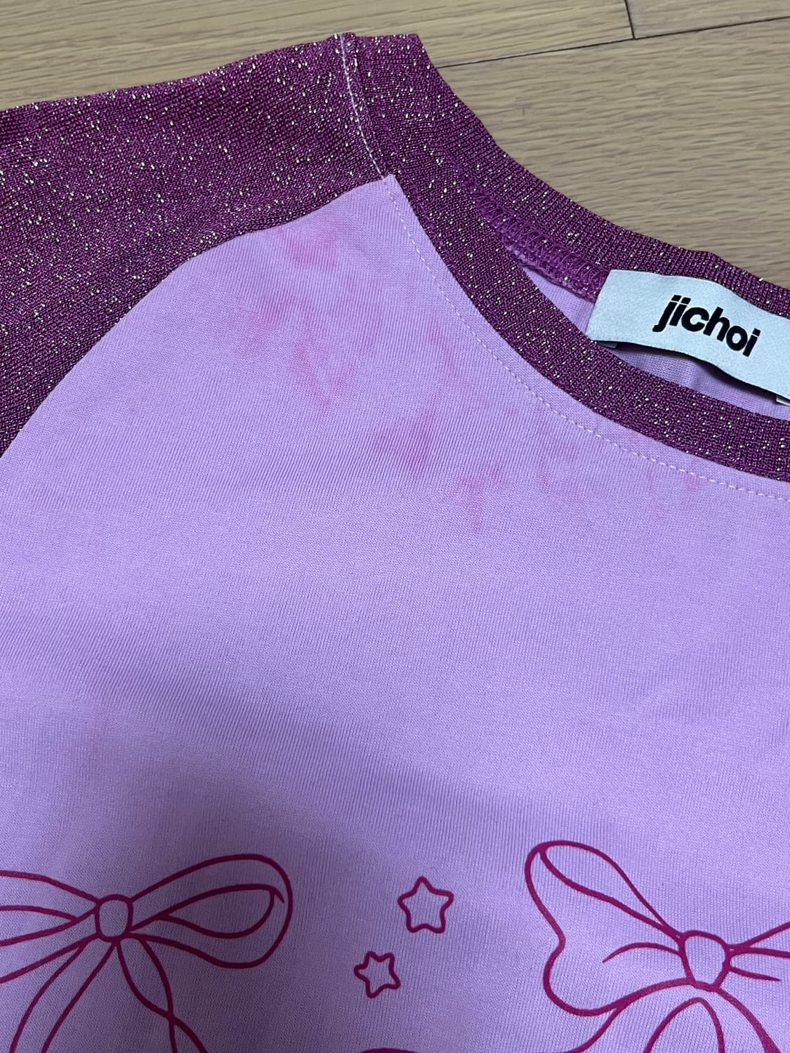 지초이 플레어 래글런 티드레스 원피스 핑크 상품이미지3