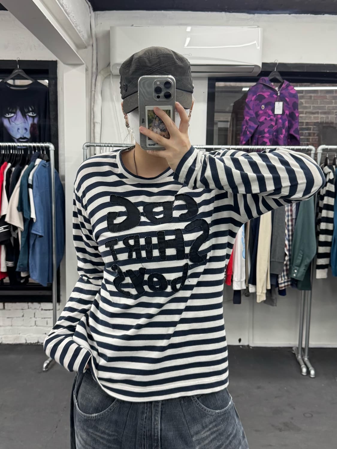 꼼데가르송 Shirt Boy 스트라이프 롱슬리브 상품이미지3