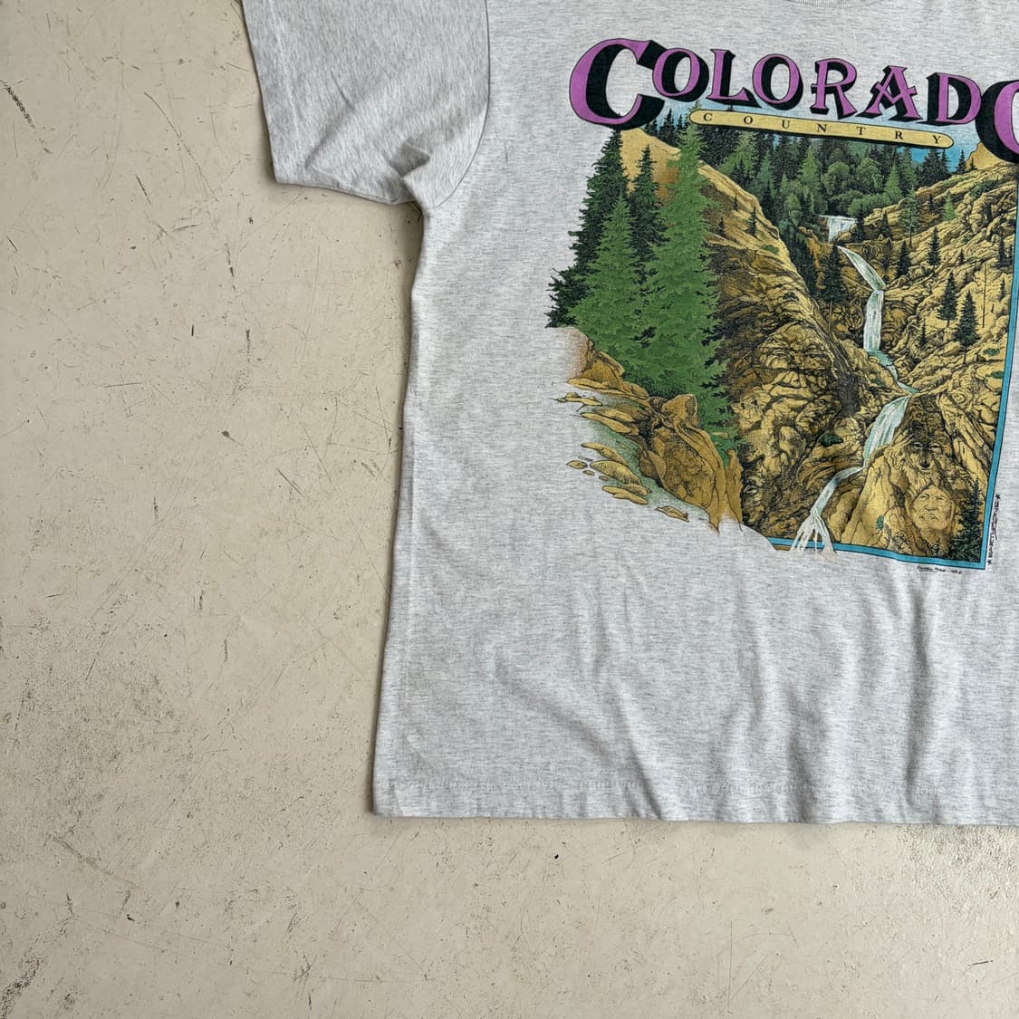 90s USA Colorado 빈티지 싱글스티치 반팔티 XL 상품이미지3