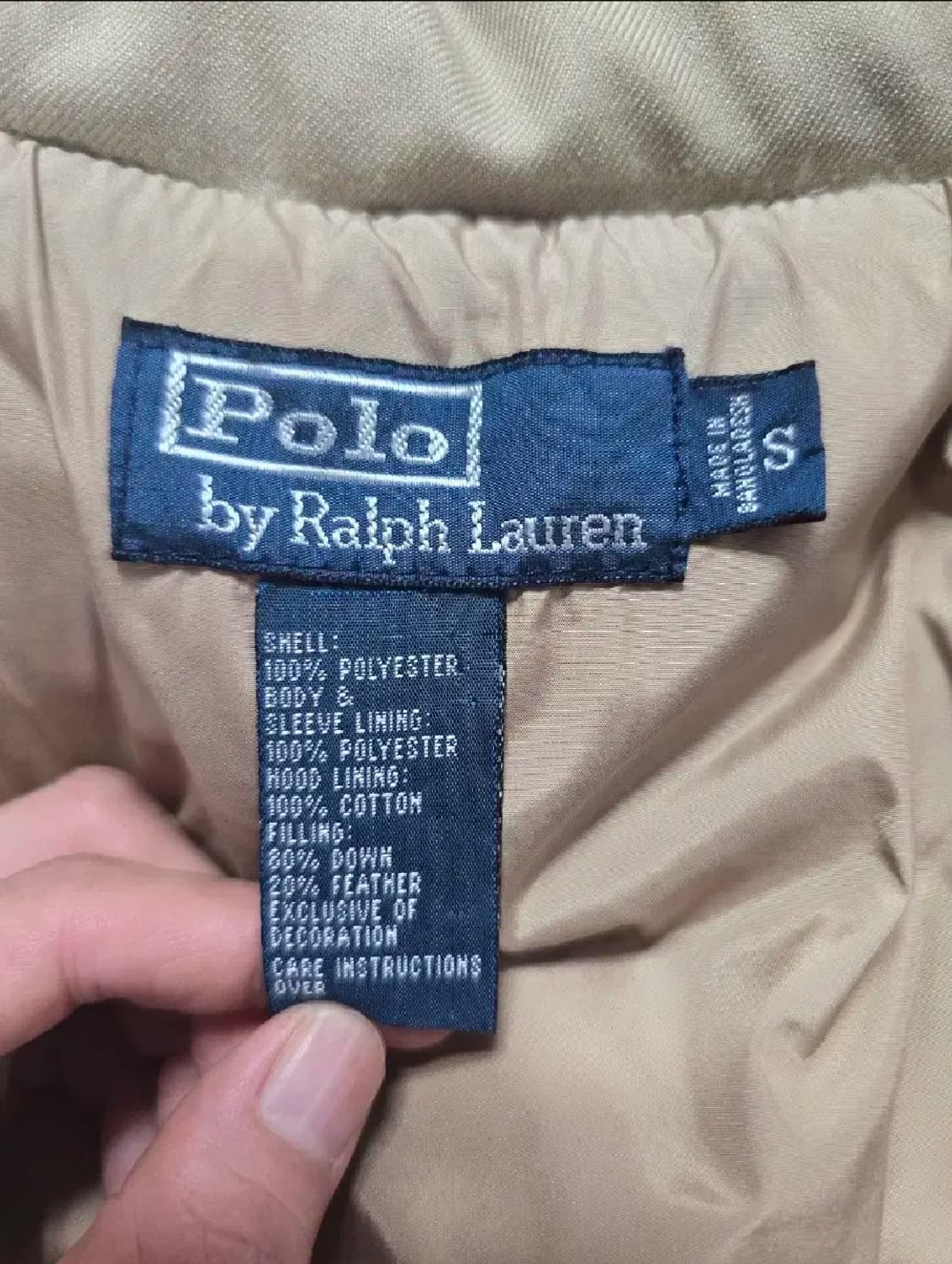 랄프로렌폴로 남성 덕다운 패딩 브라운 상품이미지9