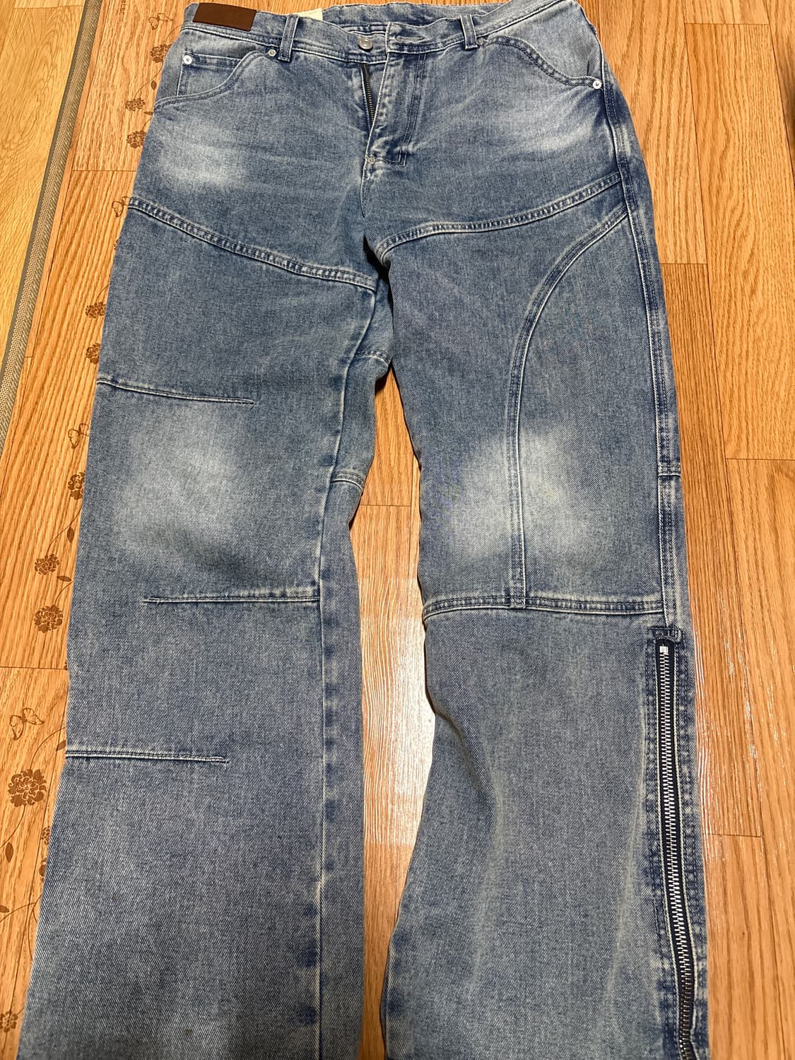 앤더슨벨 지퍼 와이드 레그 진 31 상품이미지1