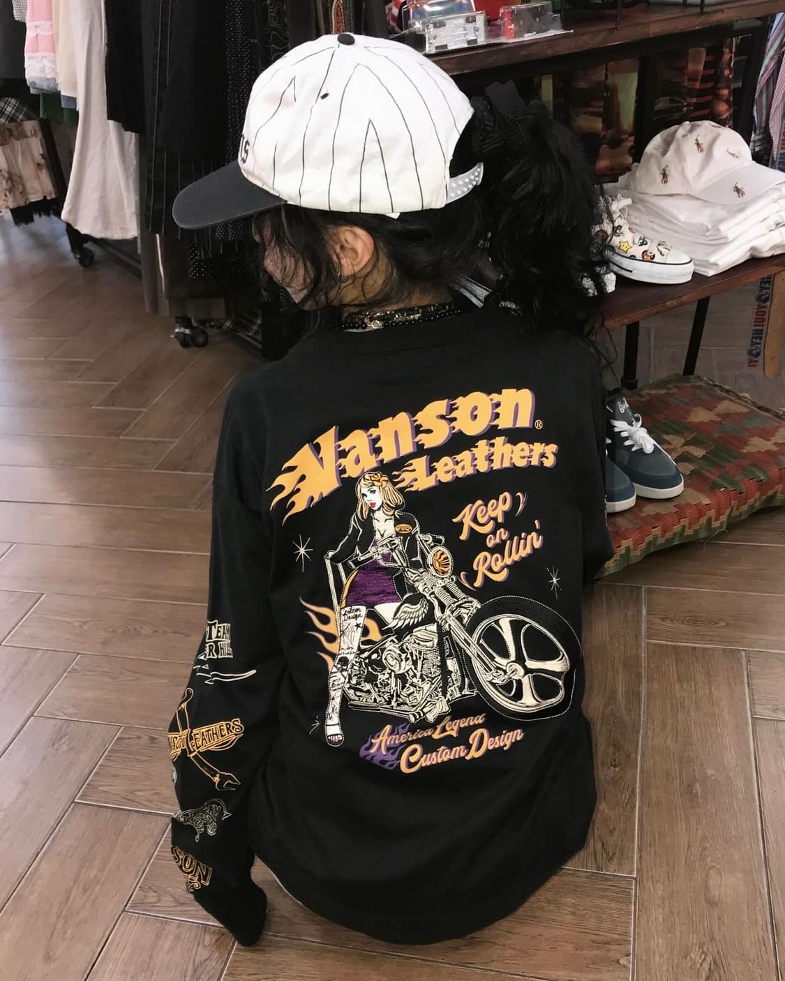 Vanson  Embroidery Long Sleeves 상품이미지1