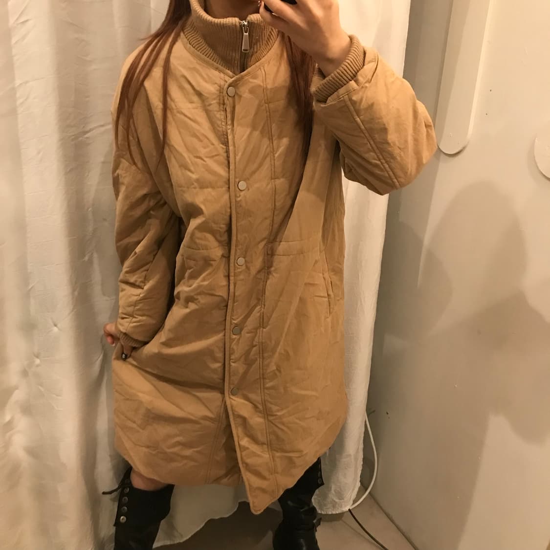 Thursday Island 썰스데이 아일랜드 모리걸 베이지 야상패딩 상품이미지1