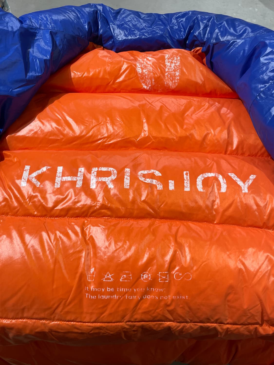 크리스조이 로얄 블루 투 웨이 집업 푸퍼 자켓 상품이미지7