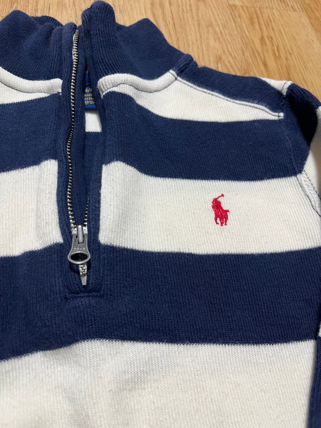 폴로 랄프로렌 키즈 스트라이프 반집업 니트 상품이미지2