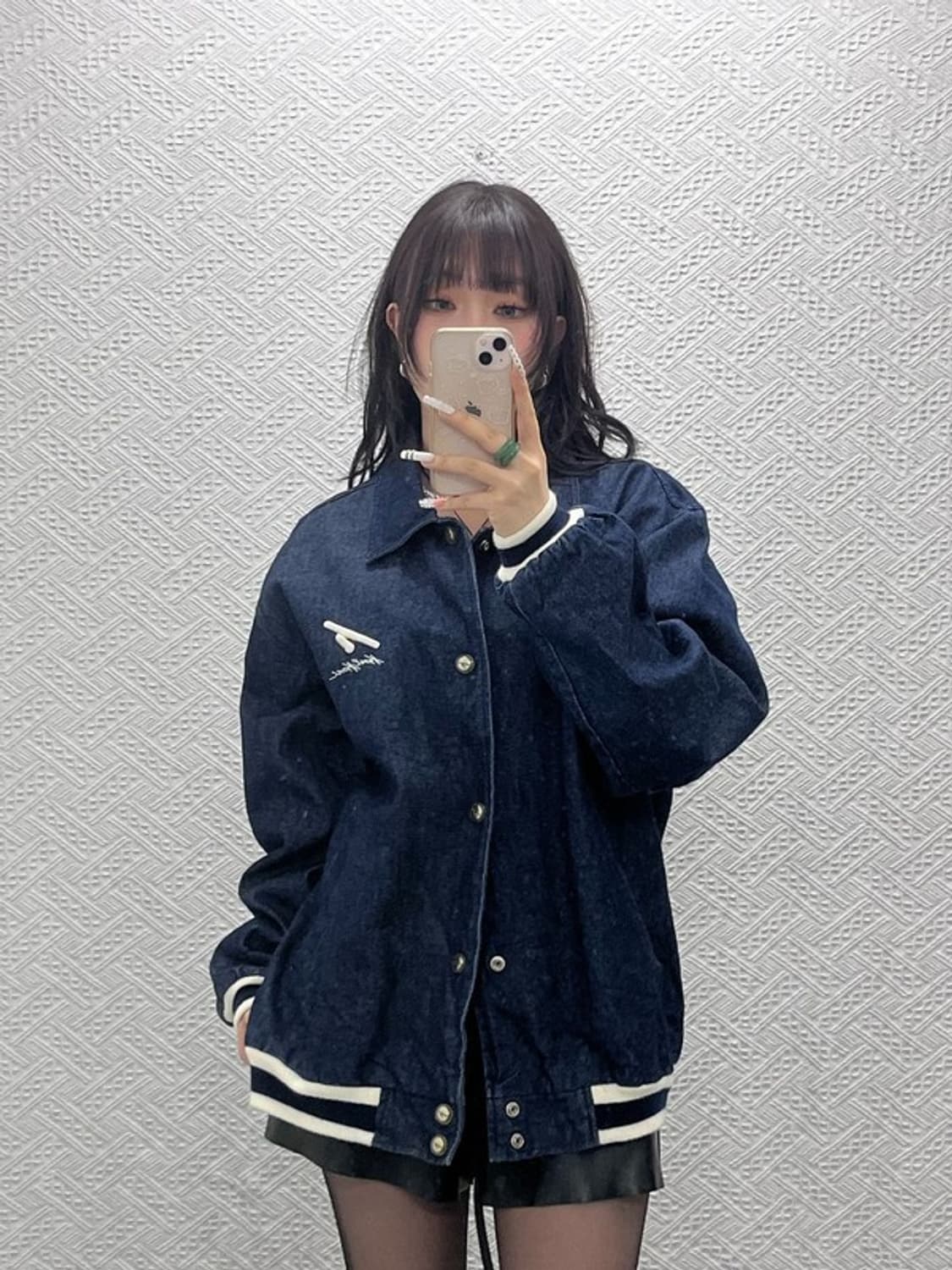 칼 카니 올드스쿨 레트로 빈티지 데님 바시티 자켓 M C11023 상품이미지1