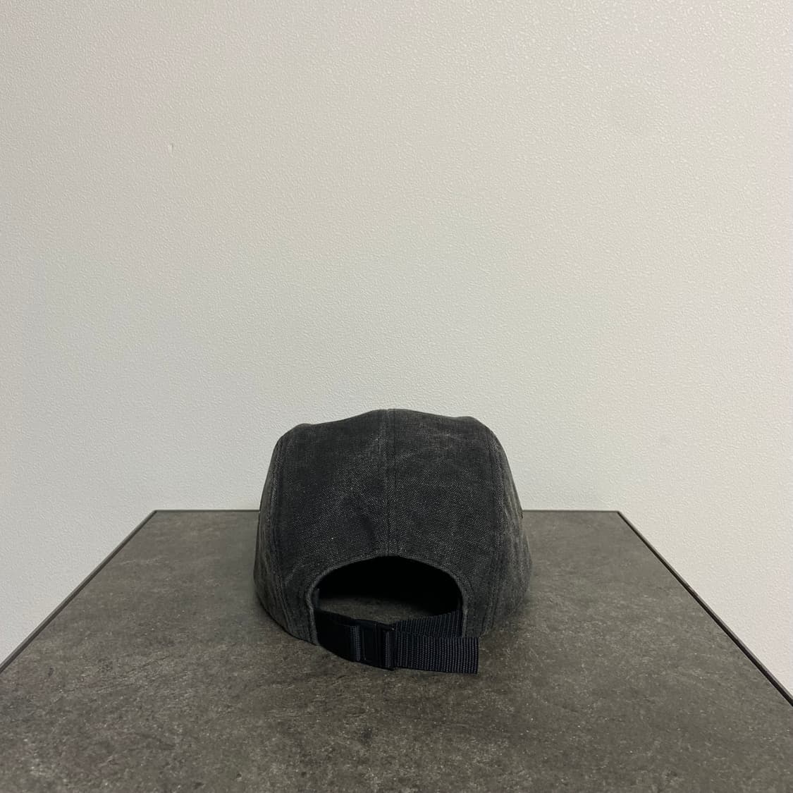 슈프림 스톤 워시드 블랙 박스로고 캠프캡 모자 상품이미지4