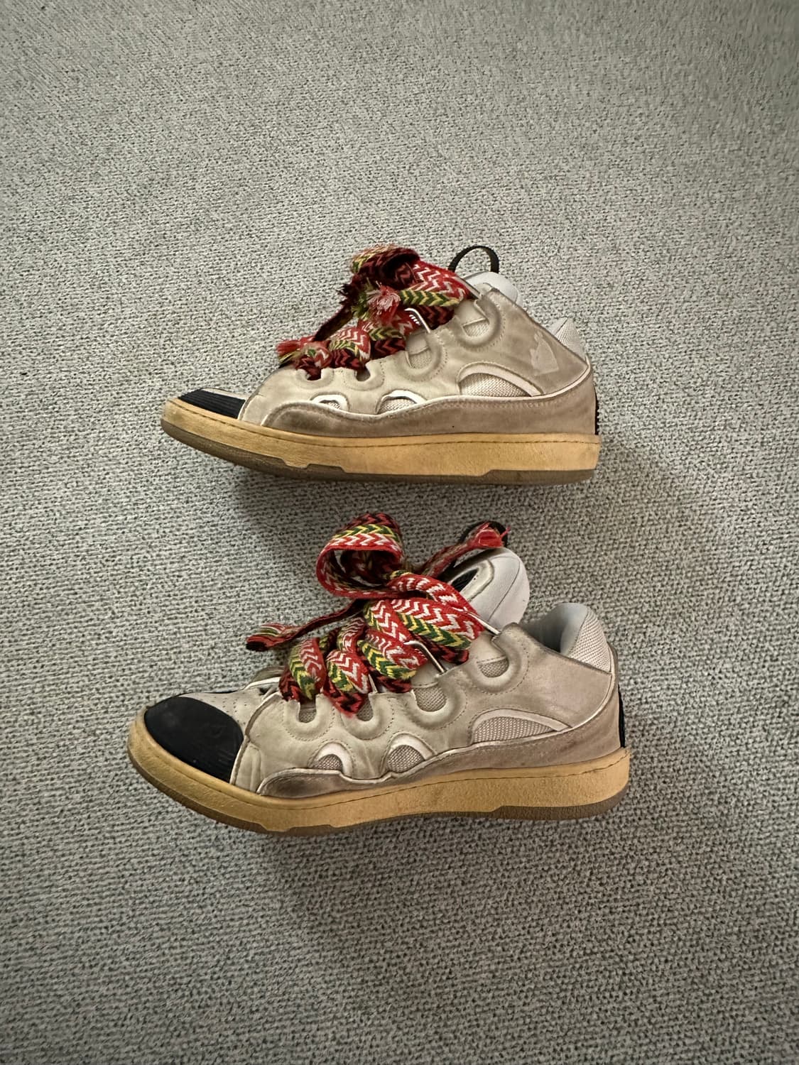 Lanvin 커브 레이스업 스니커즈 43 상품이미지3