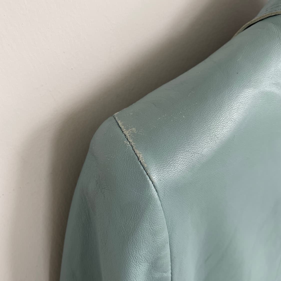 발망 리얼 레더 양 가죽 하늘 블레이저 자켓 상품이미지6