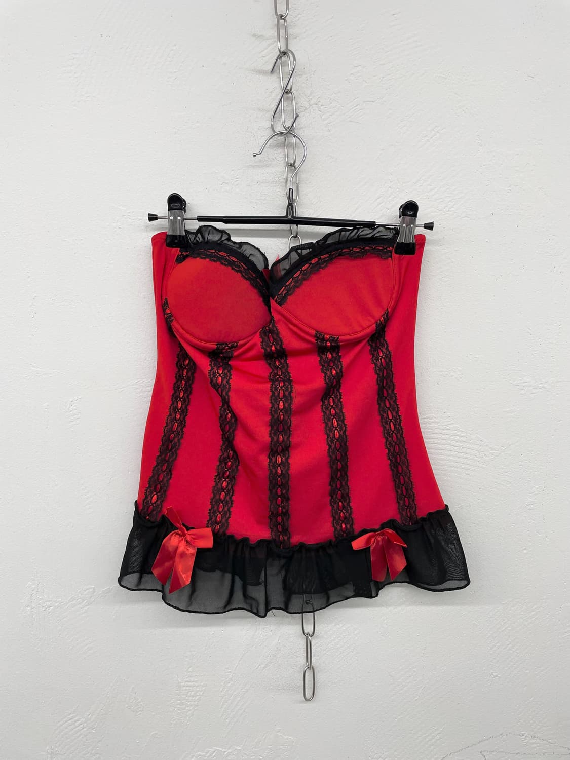 발렌타인 레이스 리본 코르셋 상품이미지4
