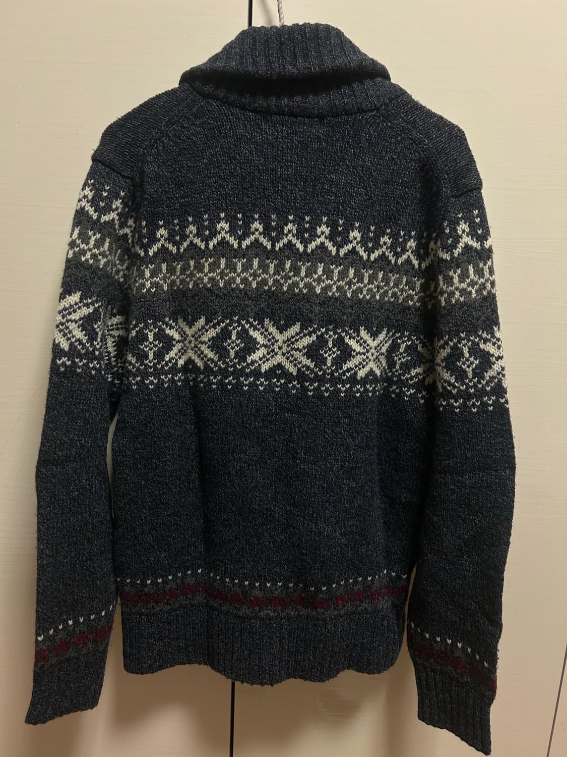 ZIOZIA 지오지아 노르딕 패턴 숄칼라 가디건 95 상품이미지3