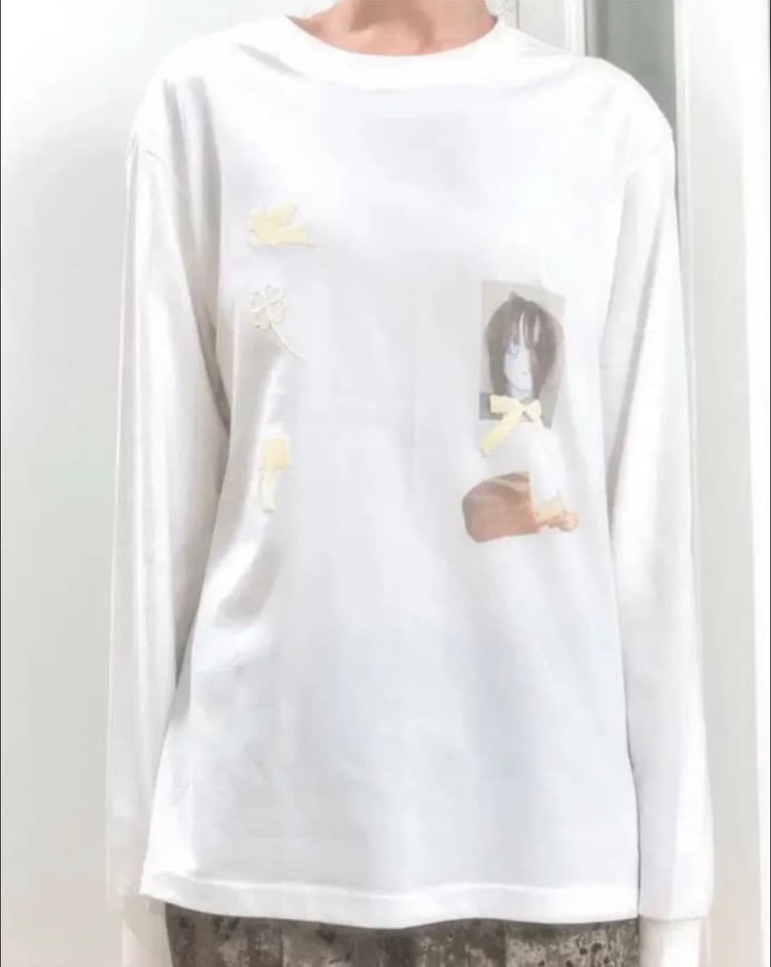 0milewear 롱슬리브 흰색 상품이미지1