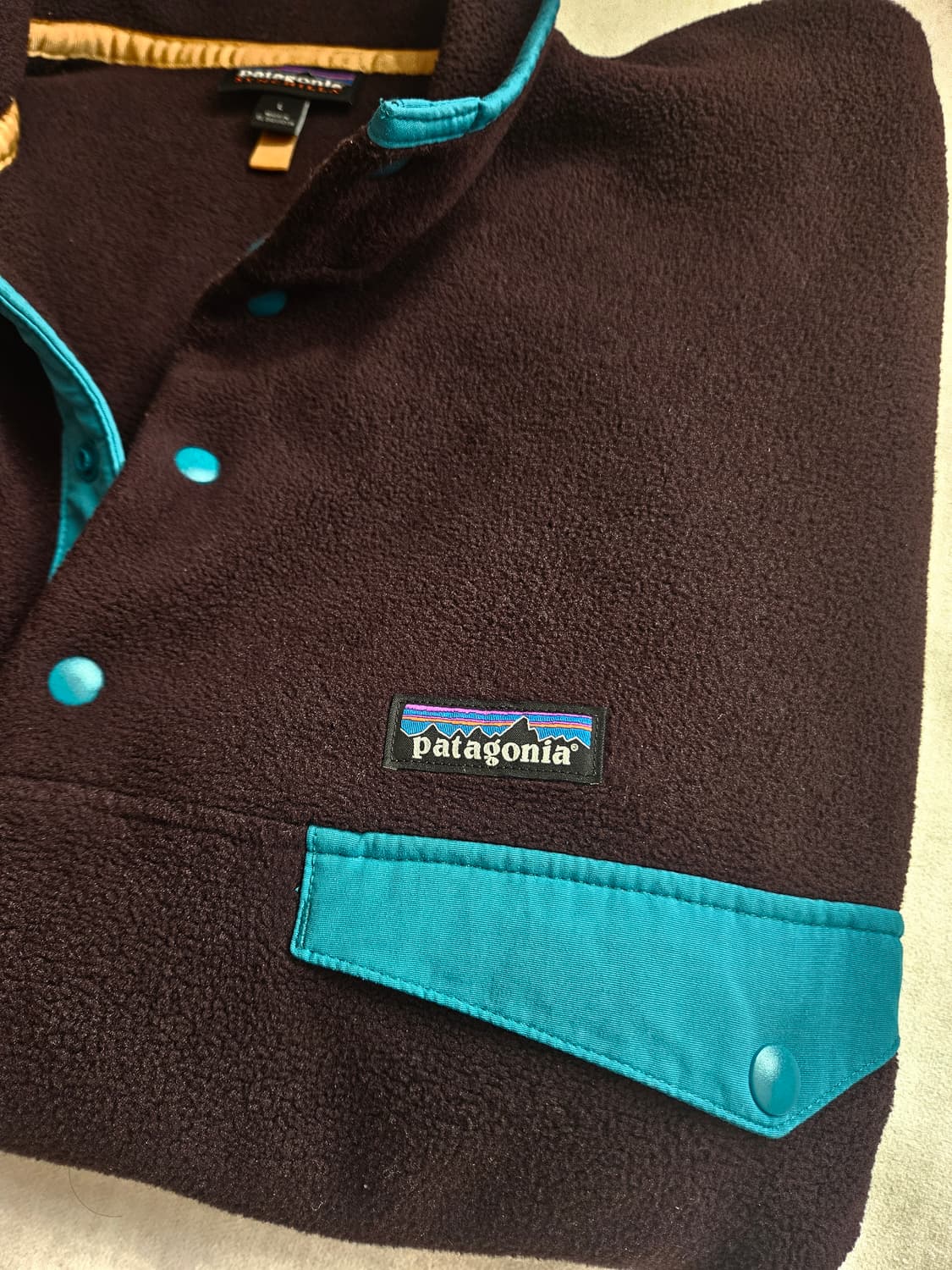 파타고니아 신칠라 헤비웨이트 옵시디안 플럼 L 플리스 후리스  상품이미지5