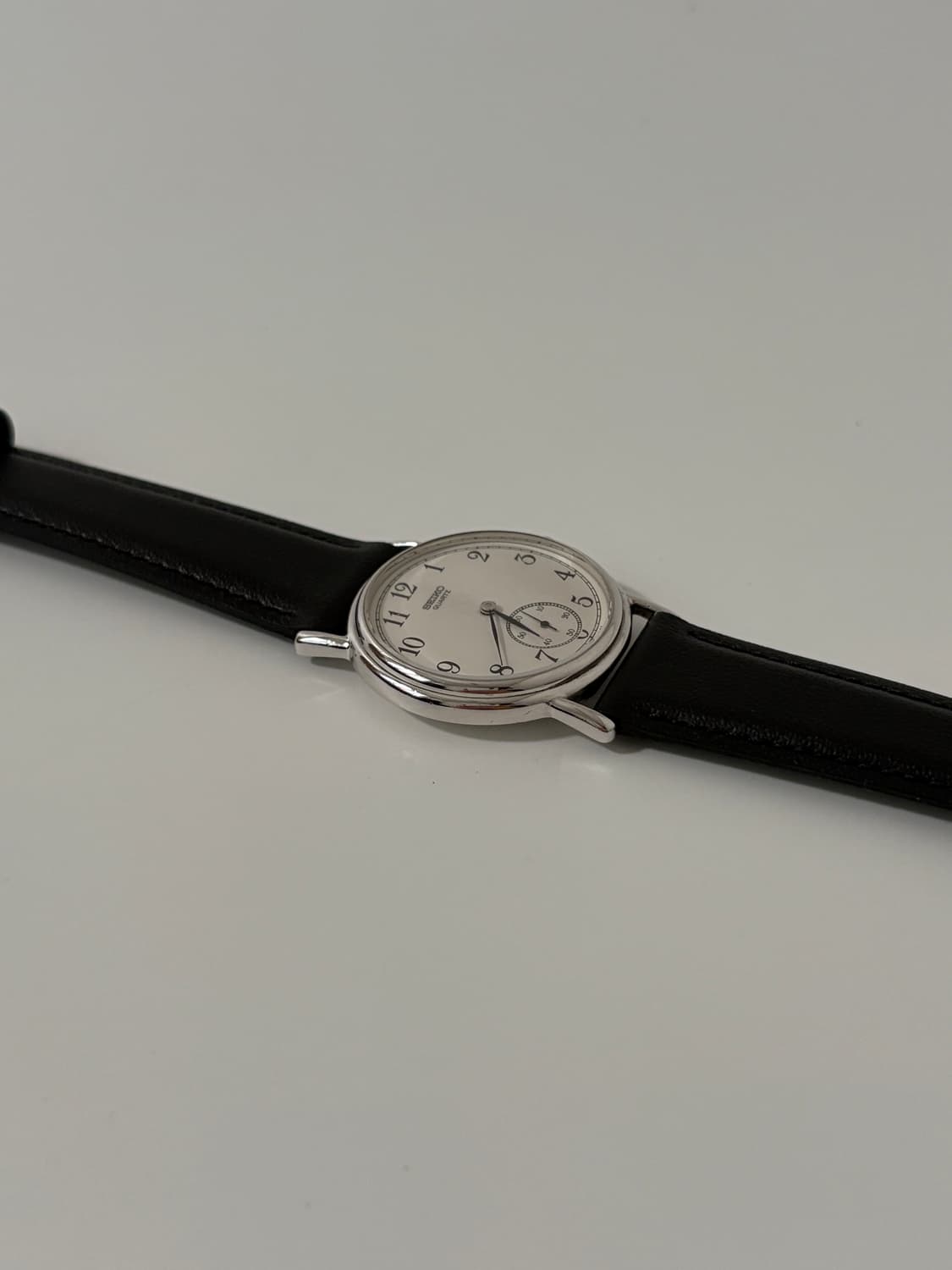 80s chariot small seconds silver quartz 상품이미지7