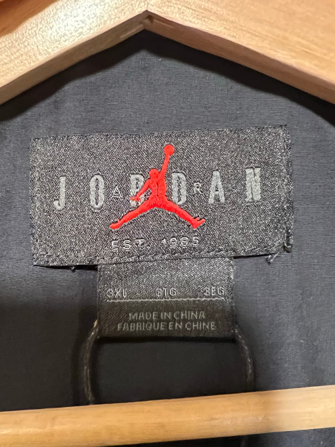 조던 아노락 셋업 빈티지워싱 블랙 상품이미지4