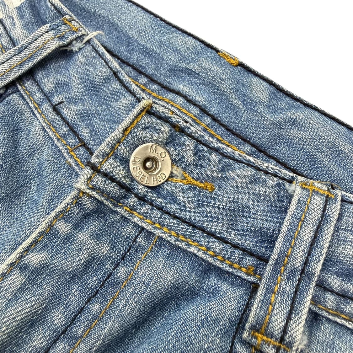 아디다스 x 디젤 데미지 워싱 데님 롱팬츠 상품이미지5