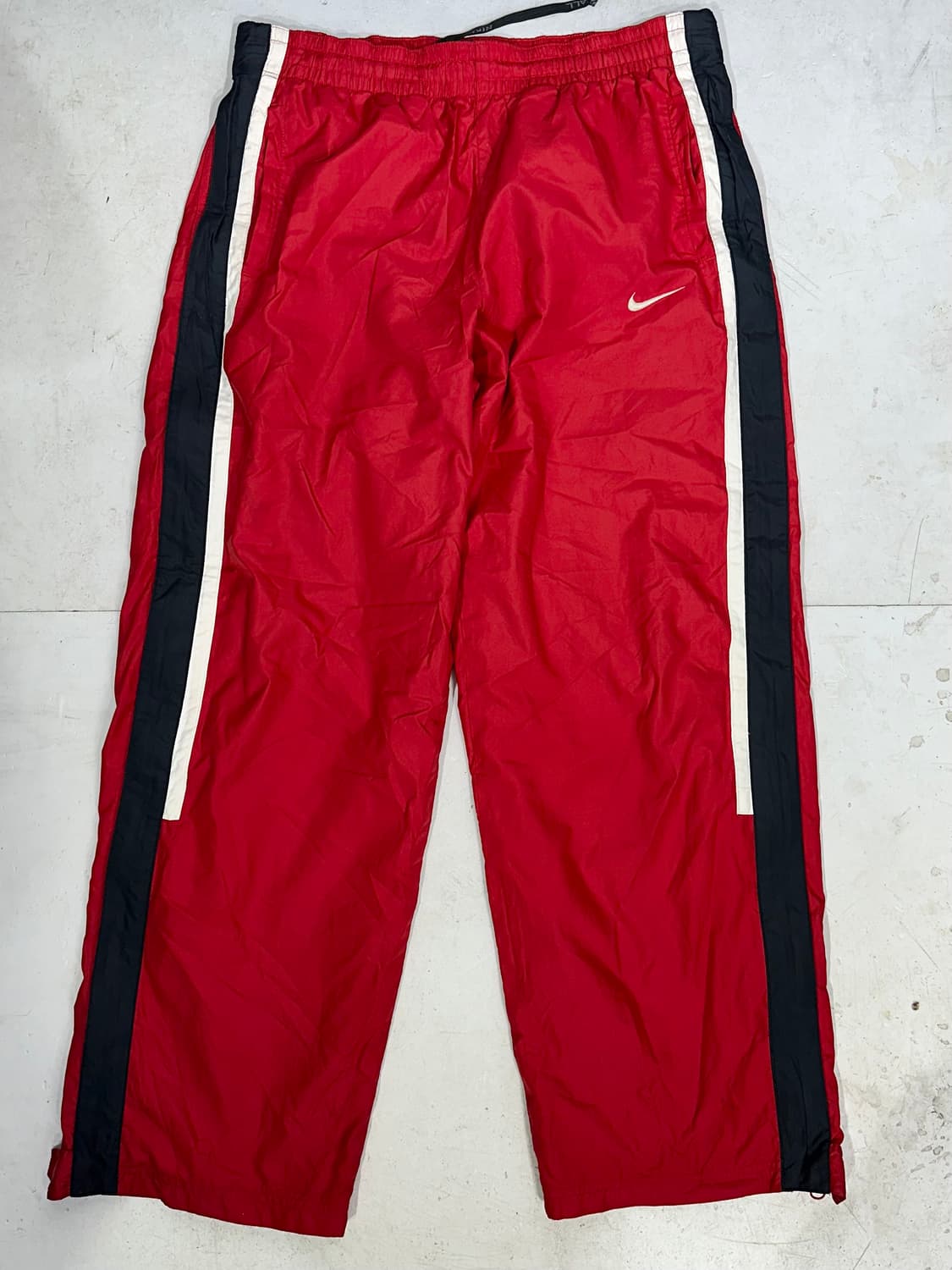 00s 나이키 레드 와이드 힙합 댄스 트랙 팬츠 추리닝 바지 XL 상품이미지4