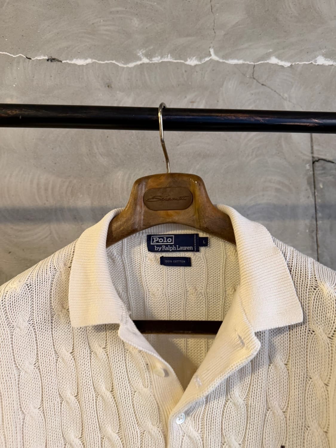 90s 폴로 랄프로렌 와펜 케이블 니트 105 상품이미지3