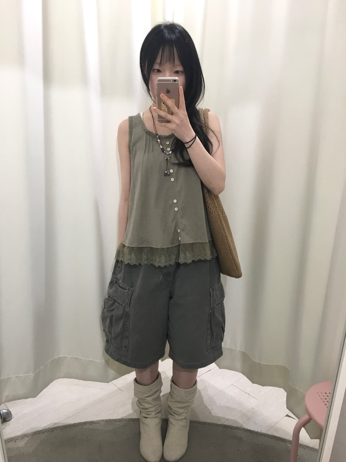 ⭐️단 3일만 할인⭐️popo sleeveless (khaki) 상품이미지6