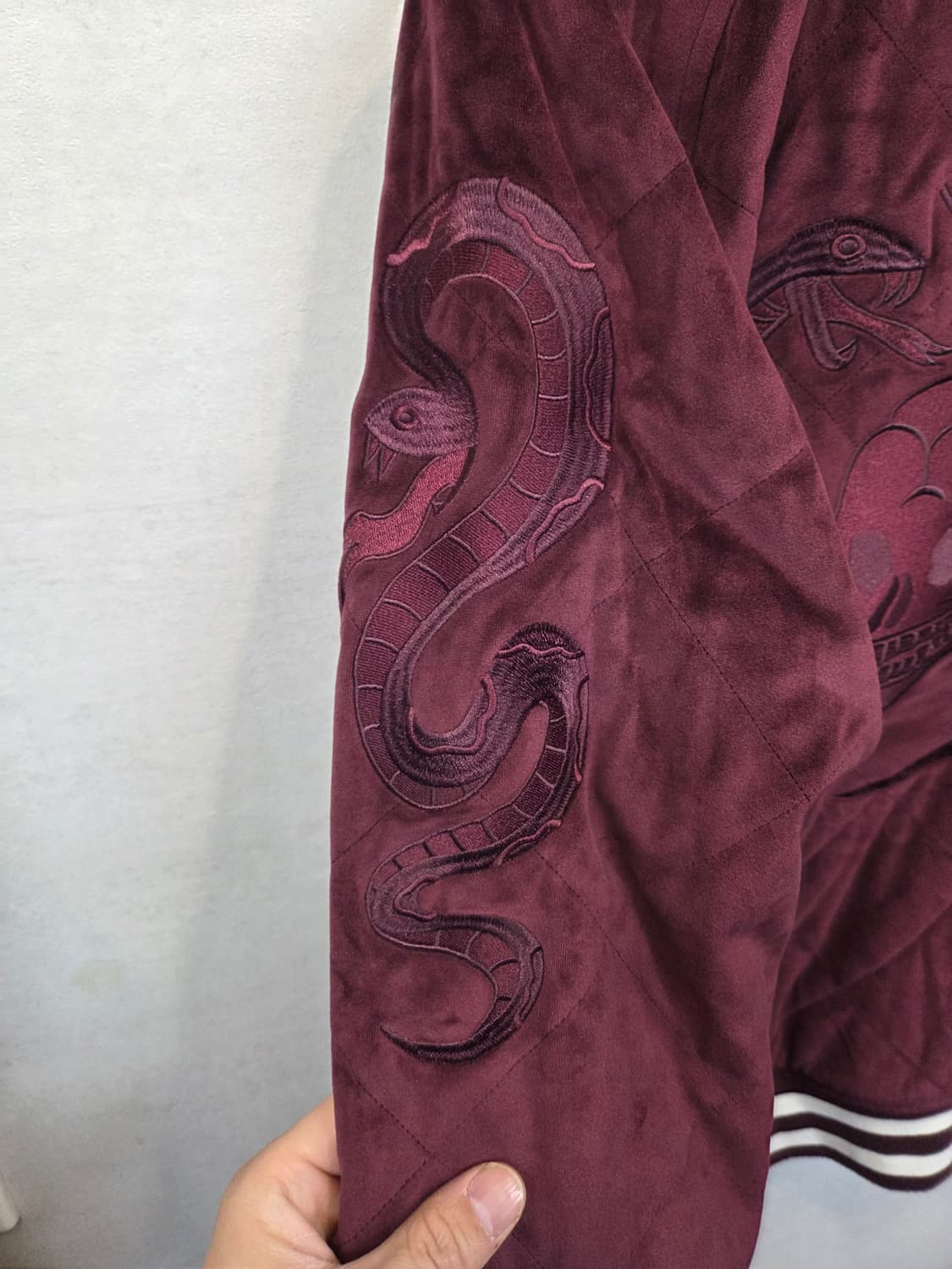 리바이스 스네이크 스컬 자수 리버시블 벨벳 스카쟌 자켓 m 상품이미지3