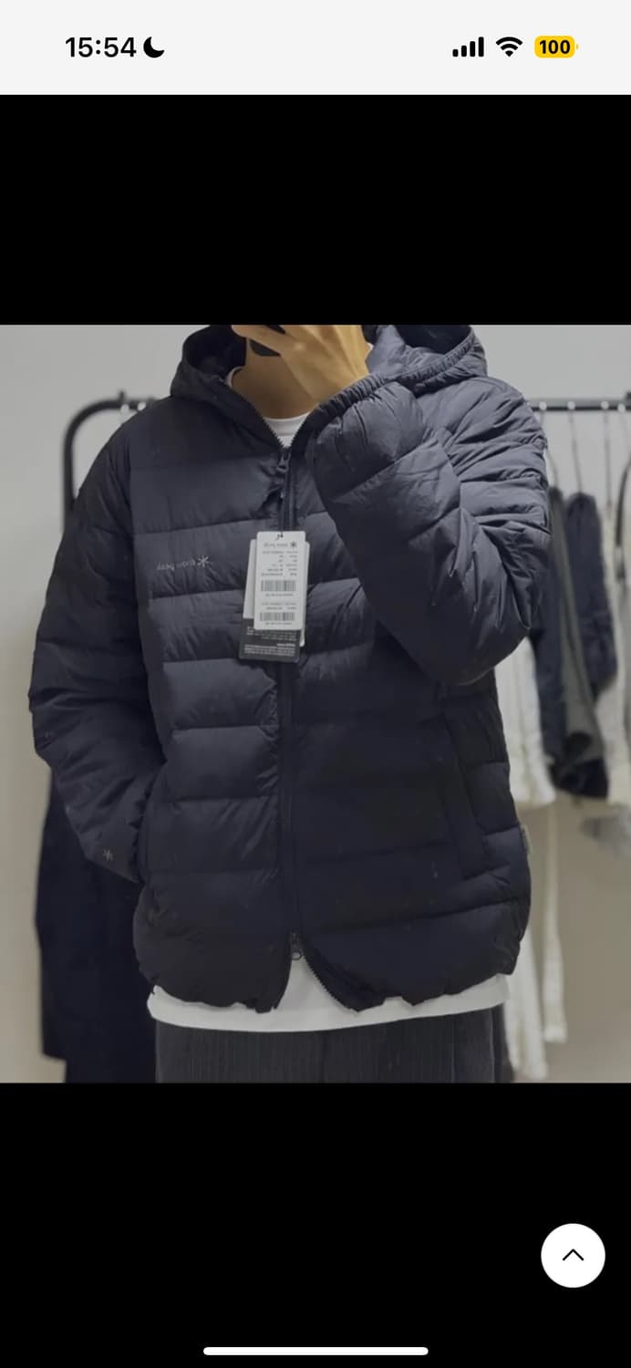 새상품)스노우피크 구스 경량패딩 105 차콜 상품이미지4