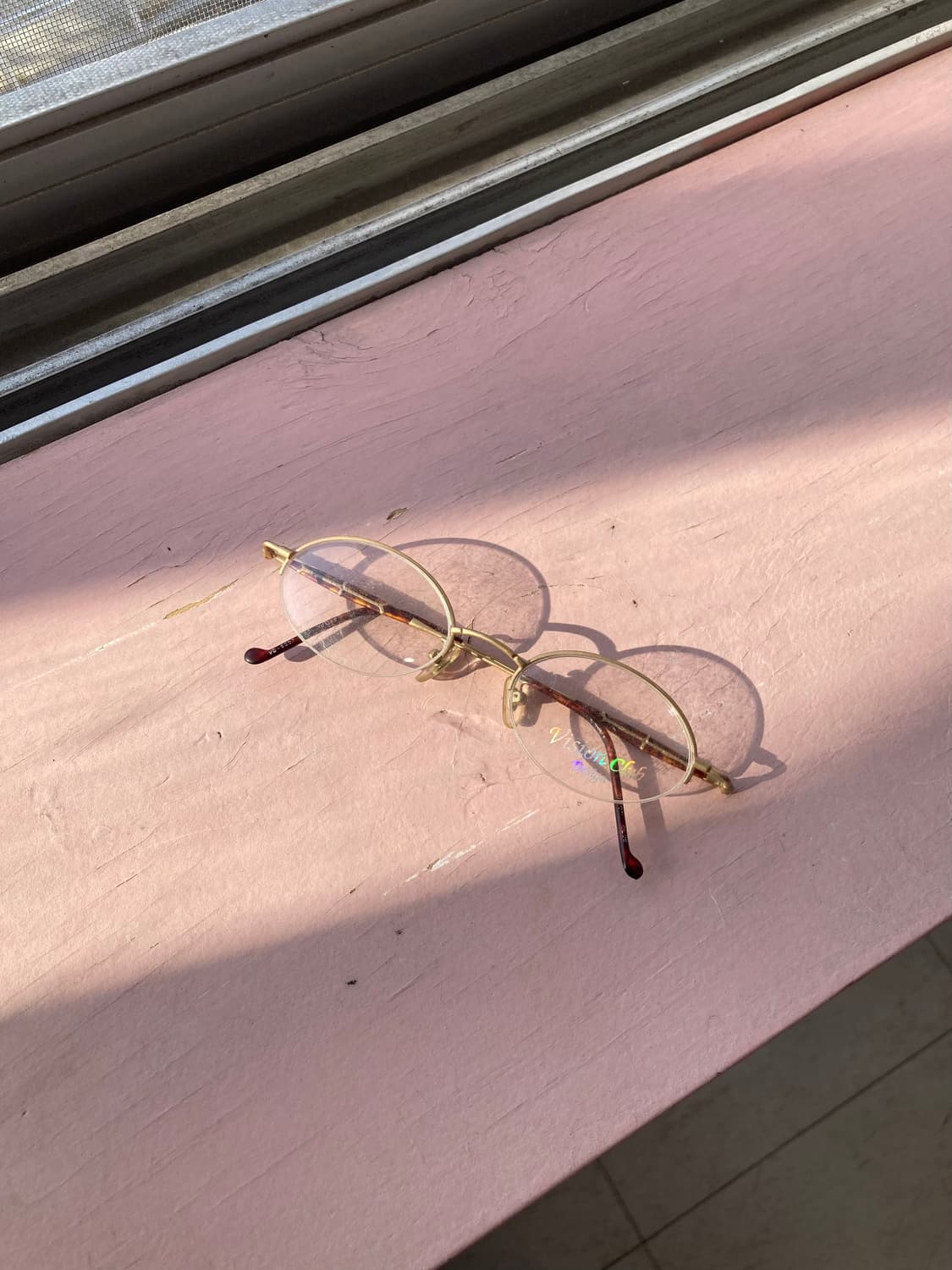 빈티지 레오파드 오벌 안경 상품이미지1