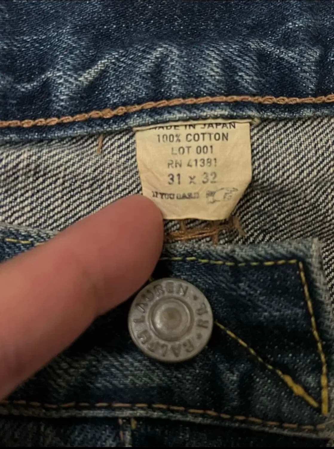 RRL 90’s SINGLE STITCH DENIM PANTS USA 상품이미지8