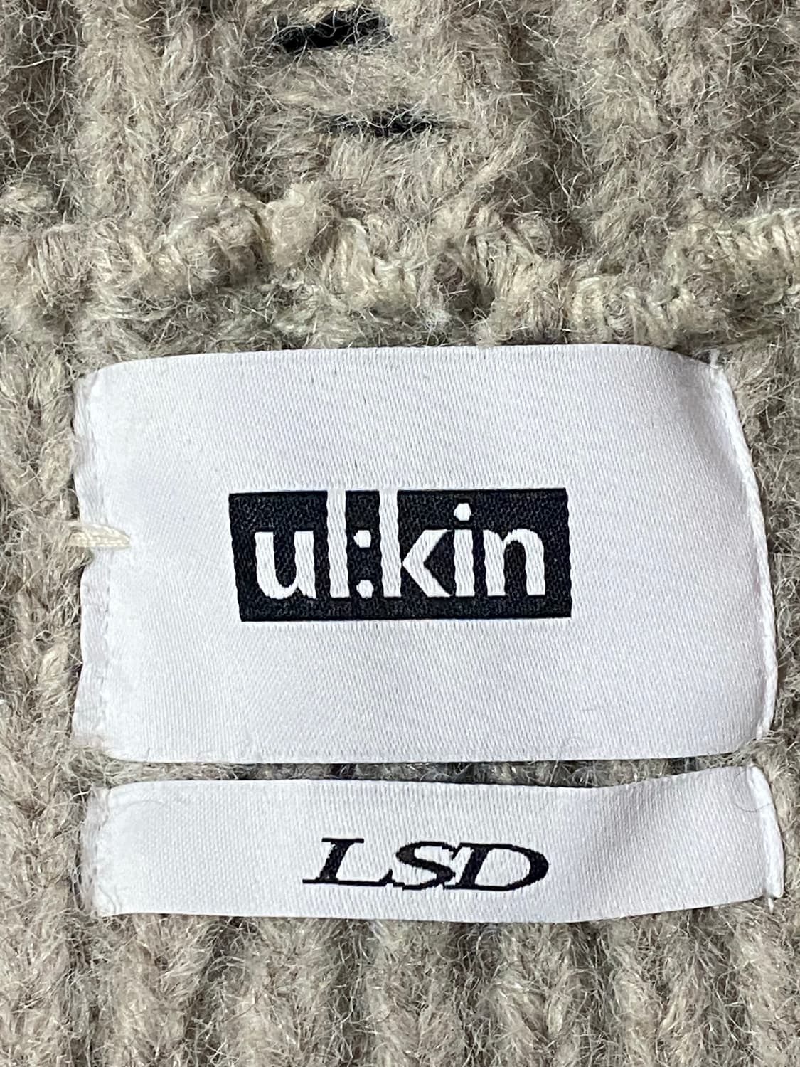 Ulkin x LSD 얼킨 LSD 스프레이 터틀넥 크롭 스웨터 그레이 상품이미지9
