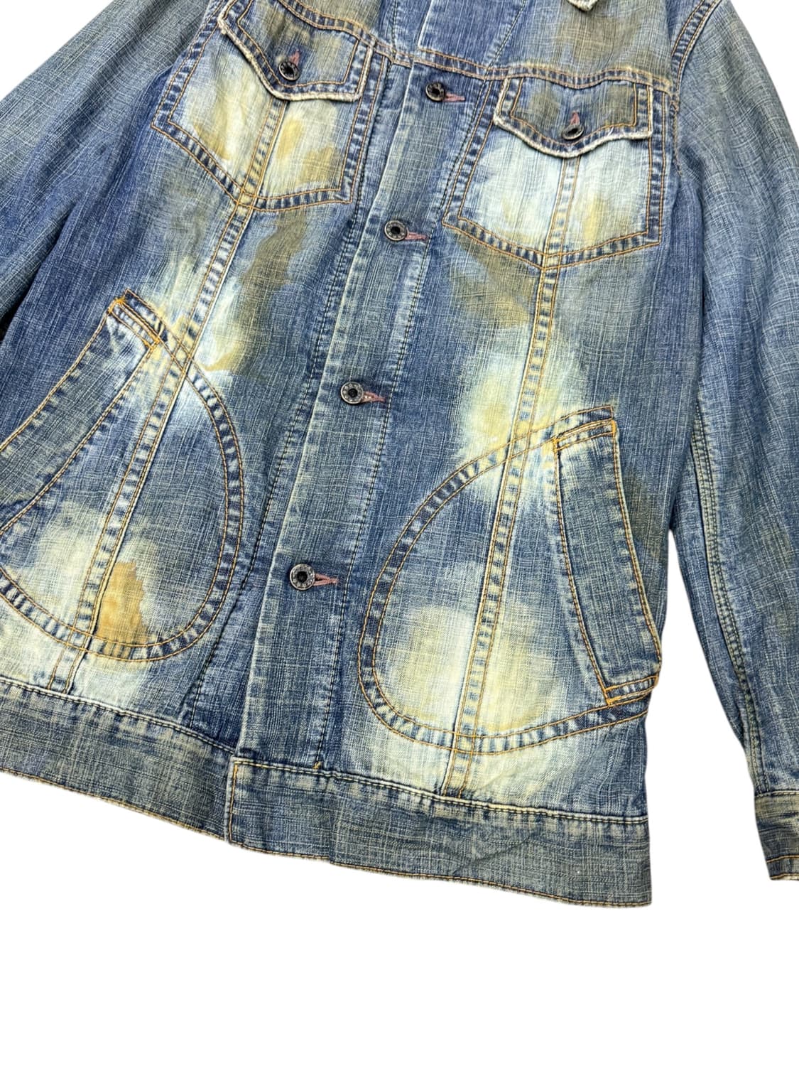 JPN blueway nippon 옐로우 워싱 데님자켓 상품이미지7