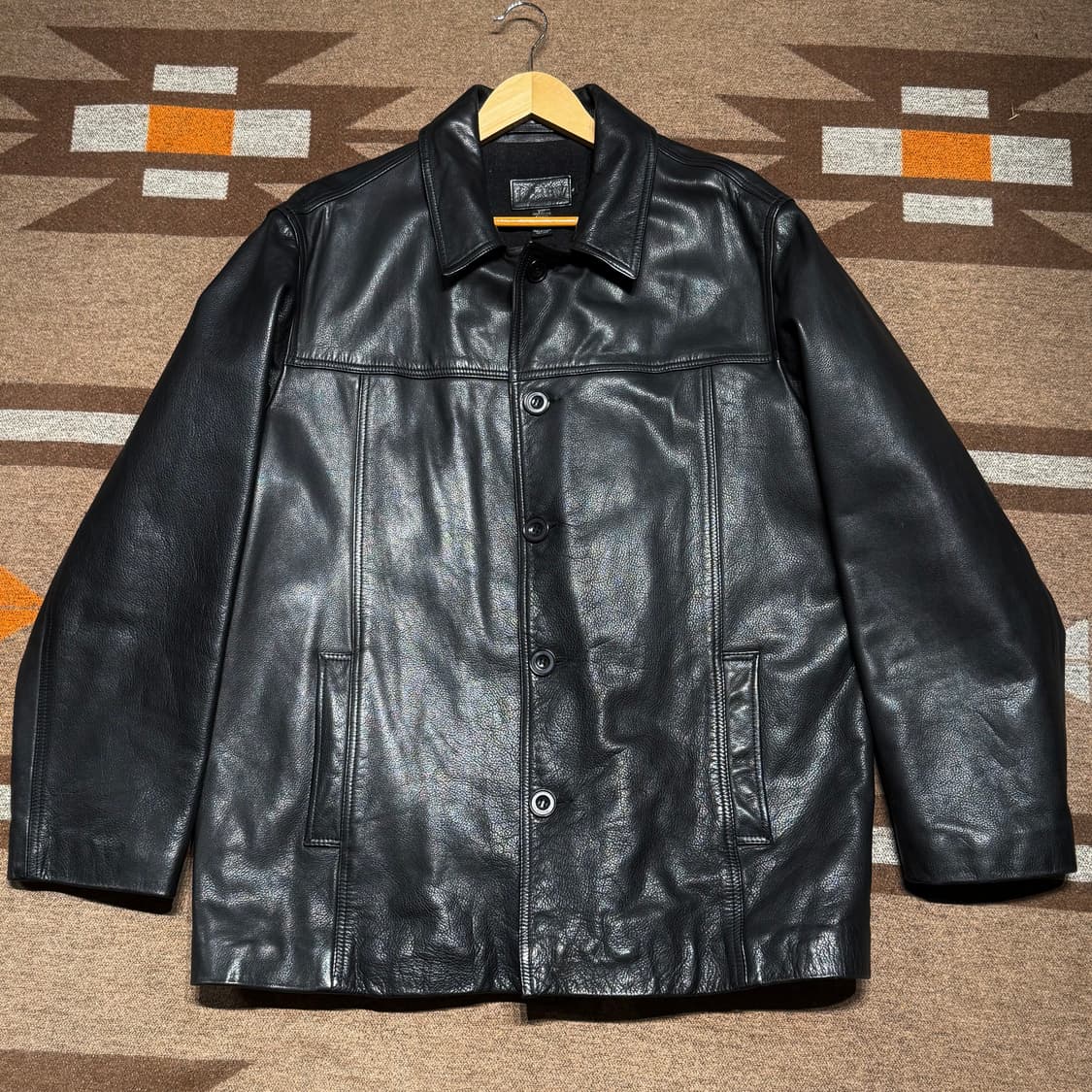 J.CREW 제이크루 헤비 카우레더 카 코트 XL 소가죽 자켓 터키제 상품이미지1