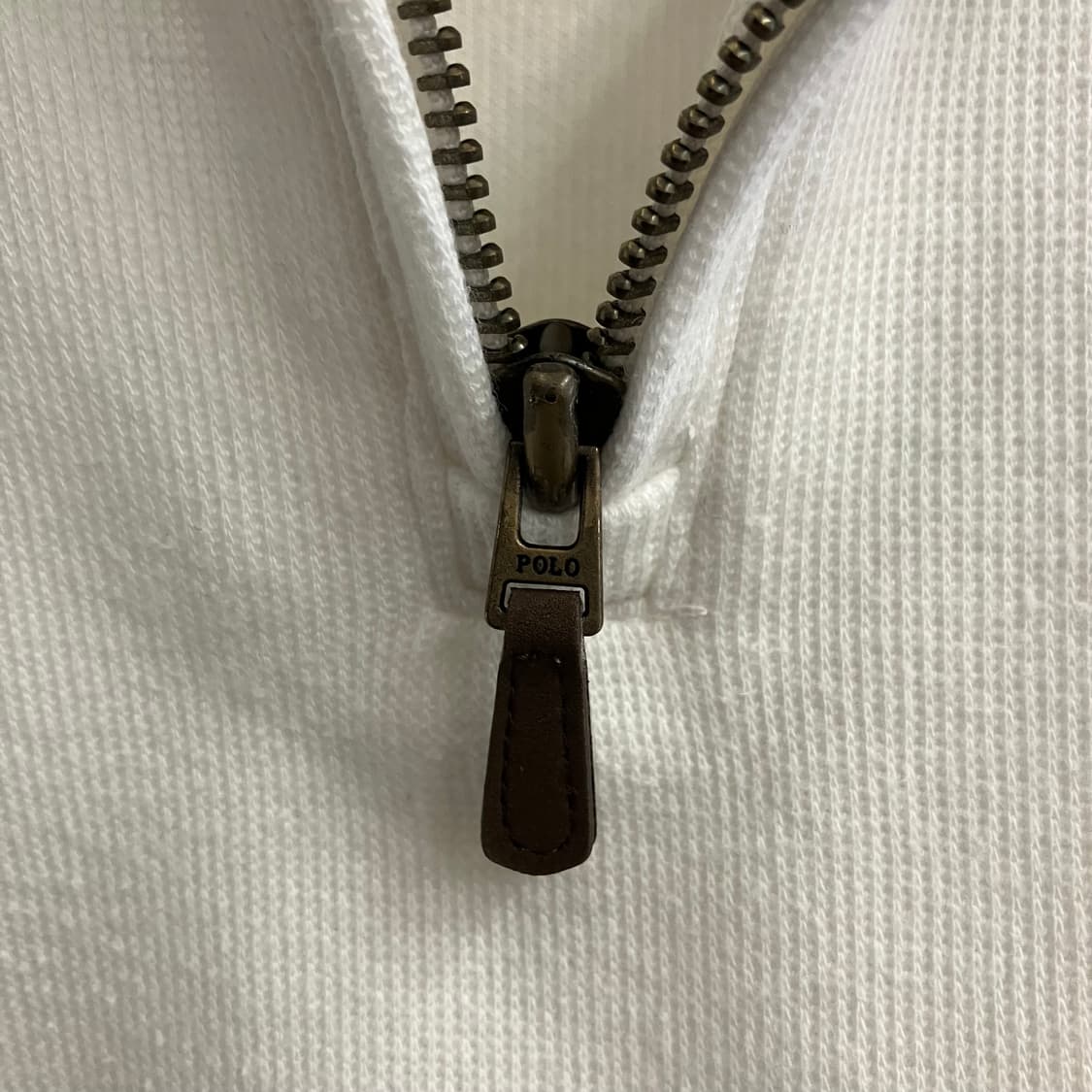 N195 폴로 반집업 화이트 상품이미지5