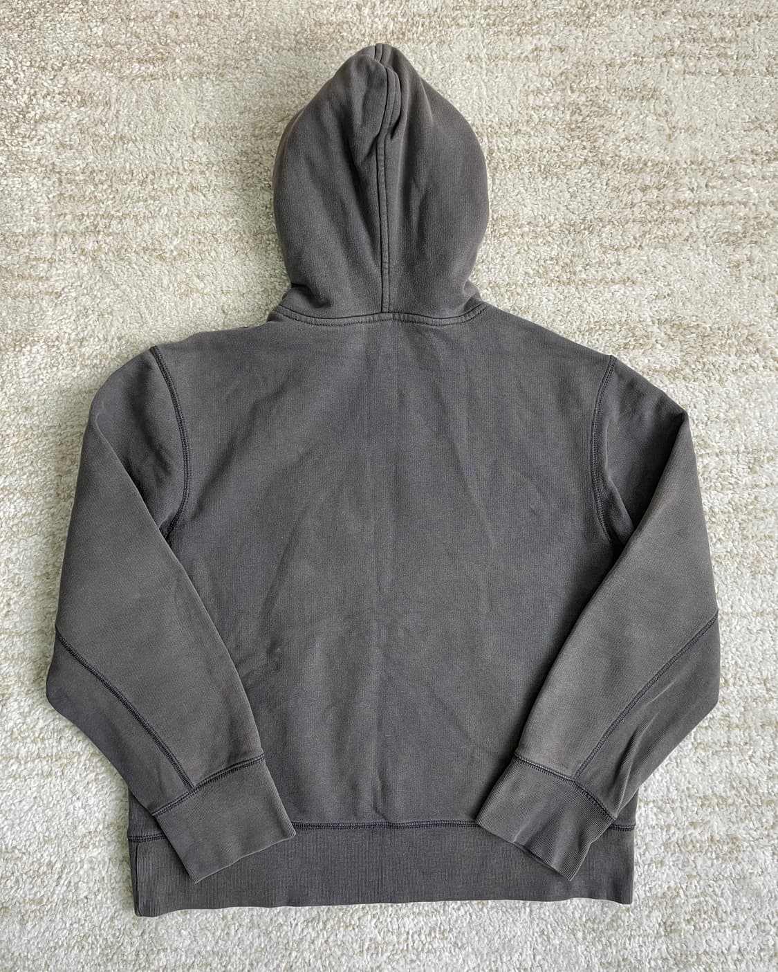 [M] 00s GAP 갭 헤비웨이트 부클 로고 후드티셔츠 상품이미지3