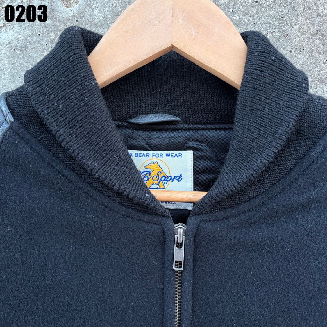 USA GB golden bear 암레더 블루종 자켓 L 0203 상품이미지2