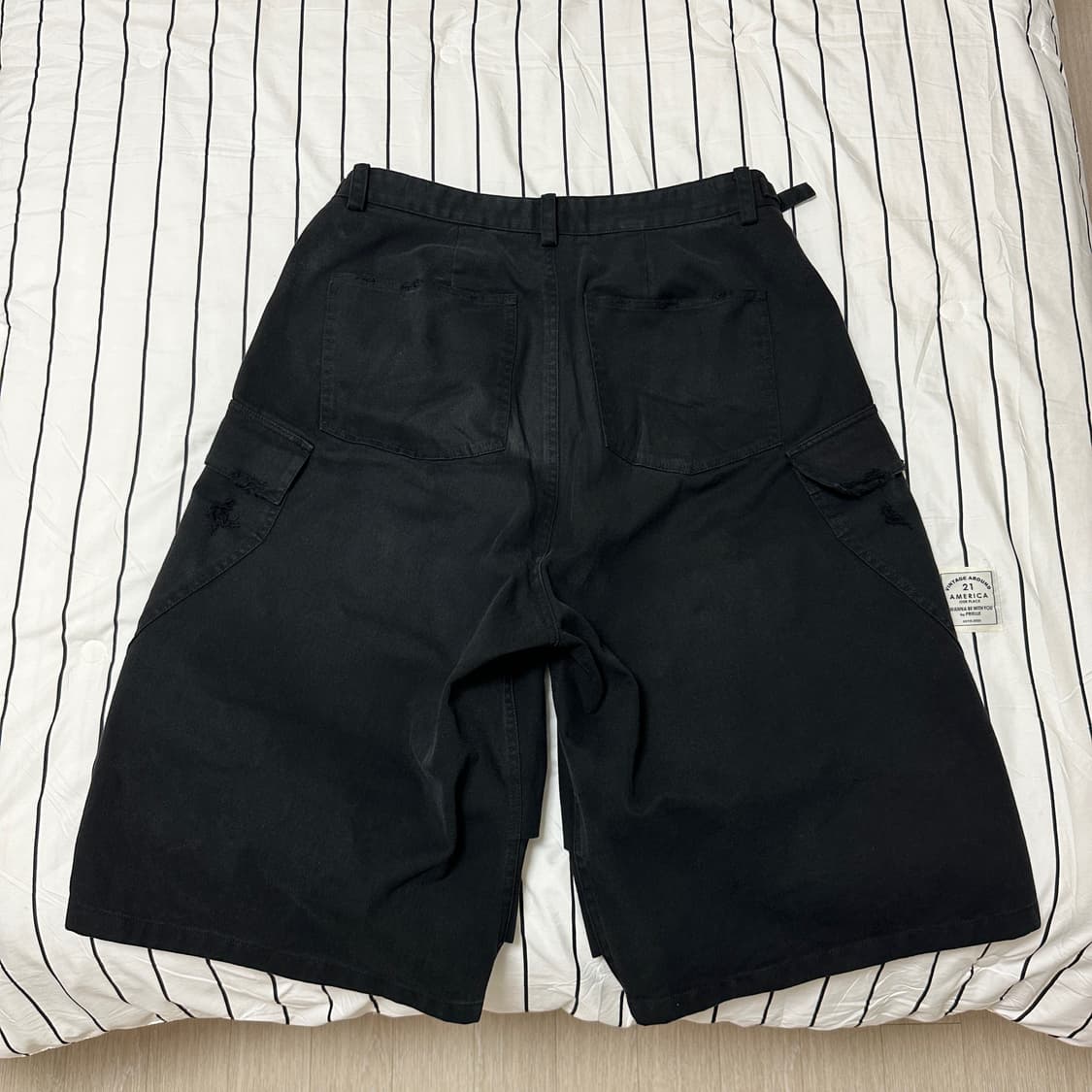 논노드 사이드 카고 쇼츠 빈티지 블랙(2) 상품이미지3