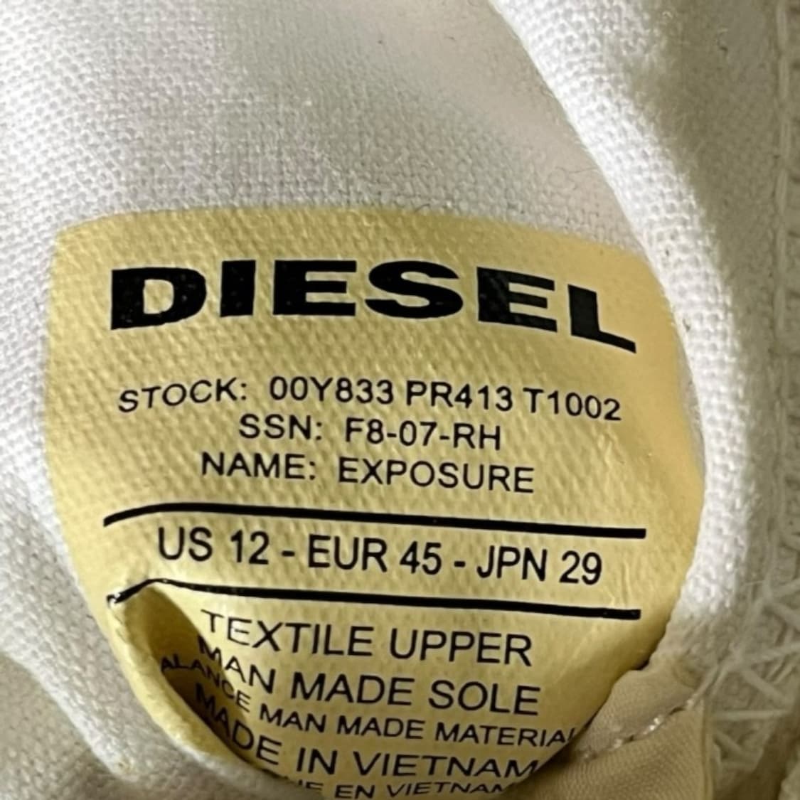 [DIESEL] 디젤 하이탑 코튼 스니커즈 상품이미지8