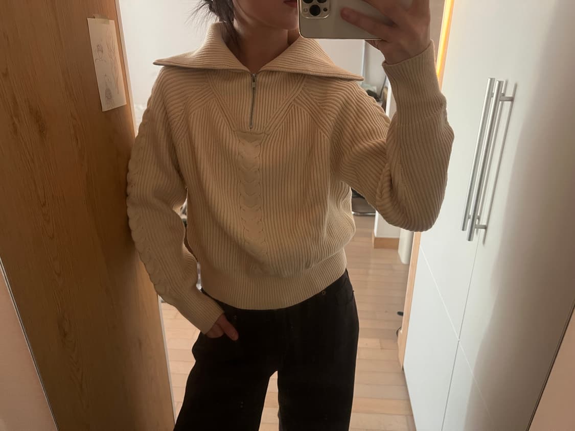 half zip knit  (착용컷) 상품이미지2