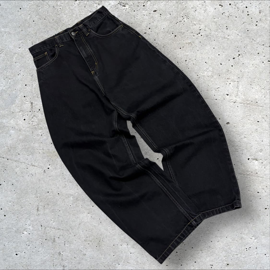 [XS] 칼하트 브랜든 블랙 데님 팬츠 청바지 C689 상품이미지2