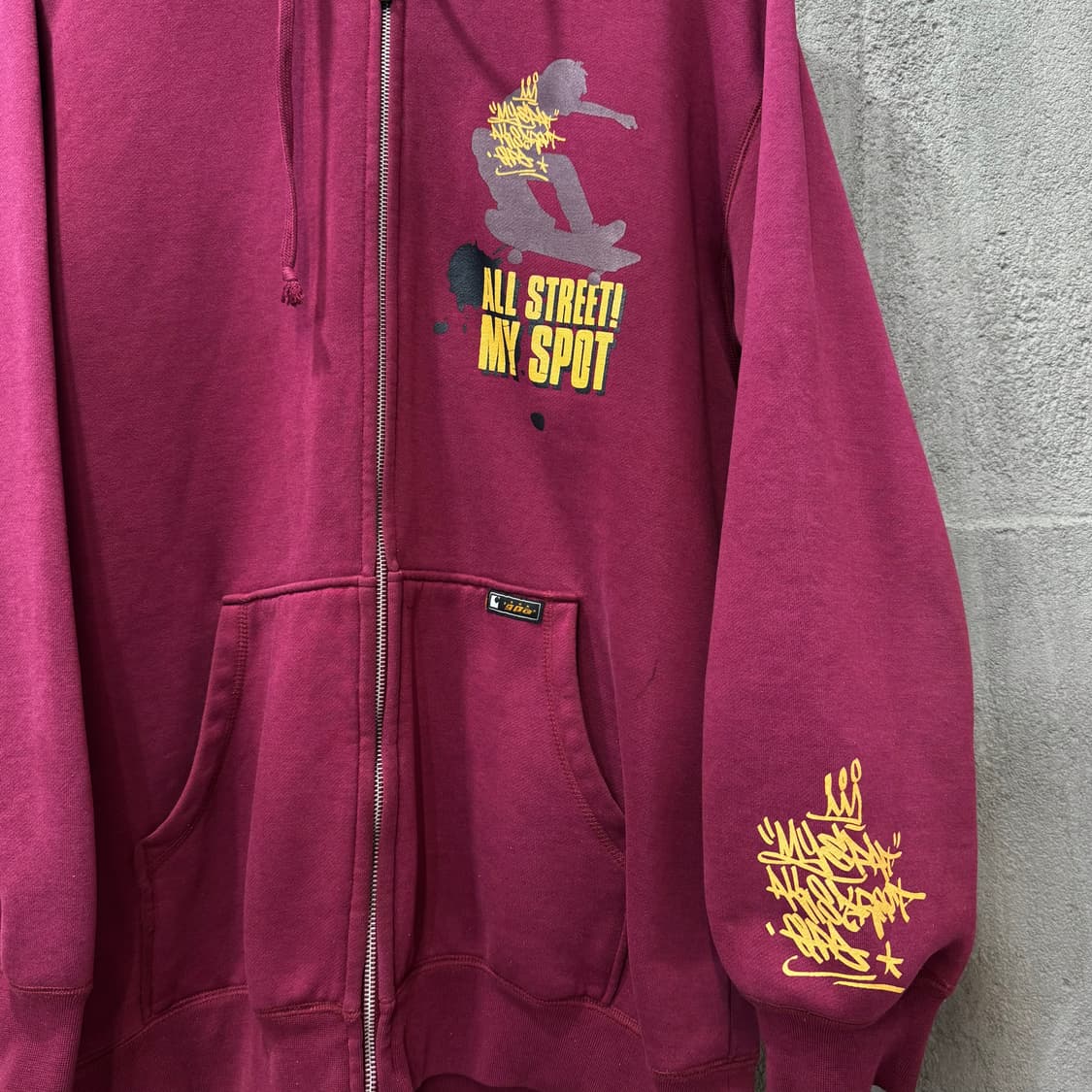 GPA 스케이트 보드 그래피티 스웻 후드 집업 (XL)   상품이미지2