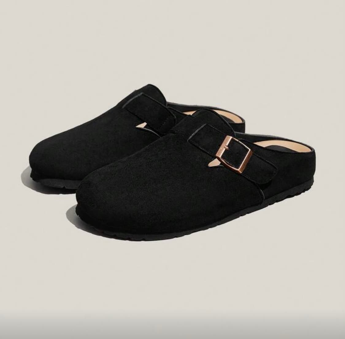 새상품 블랙 스웨이드 버클 슬립온  235 상품이미지2