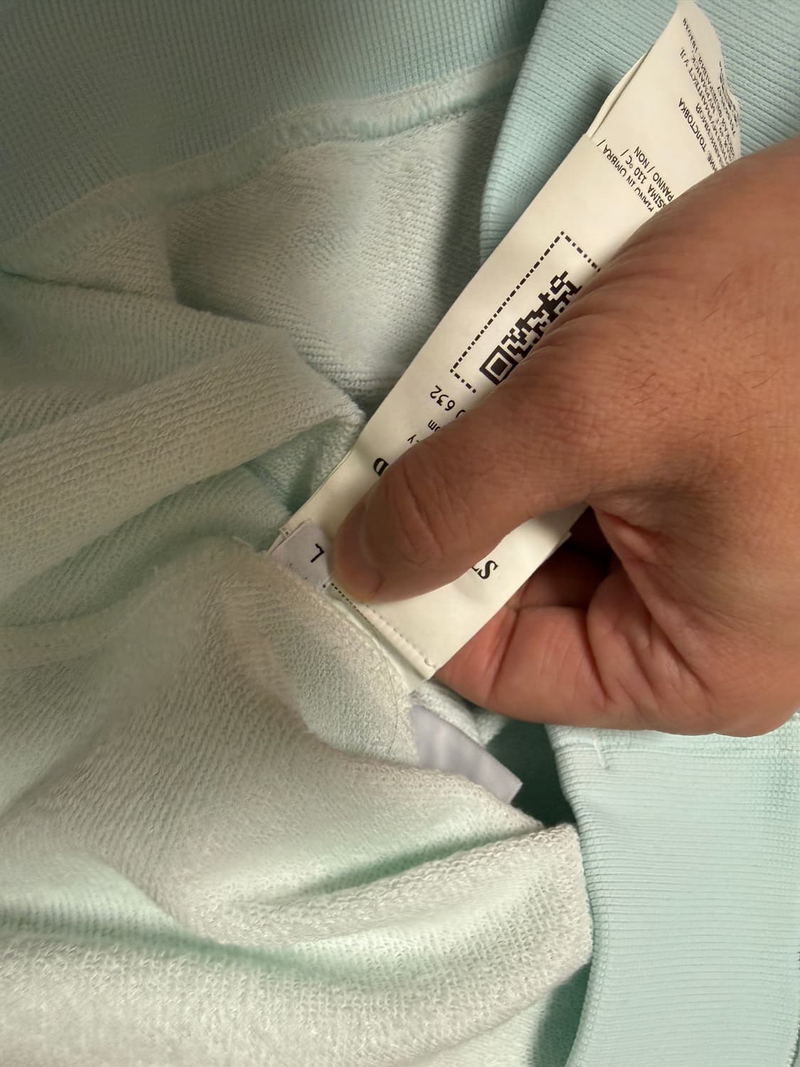 새상품 스톤아일랜드 맨투맨 라이트 민트 상품이미지2